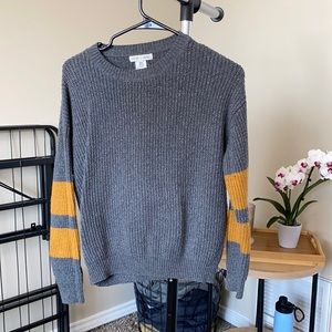 Woven Heart Pullover Sweater